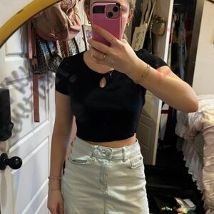 Black Women's Crop Top size small